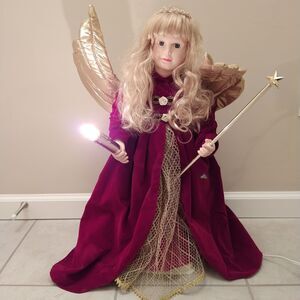 Vintage 1990's Telco Angel Christmas Lights and Motion Motionette